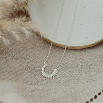 Curved Luck Necklace - 2 Colour Options