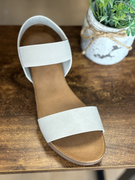 Debbie Wedge Sandal (Grey)