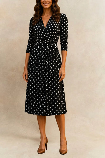 Evelyn Polka Dot Dress