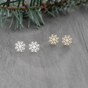 Frost Snowflake  Stud Earrings - 2 Colour Options