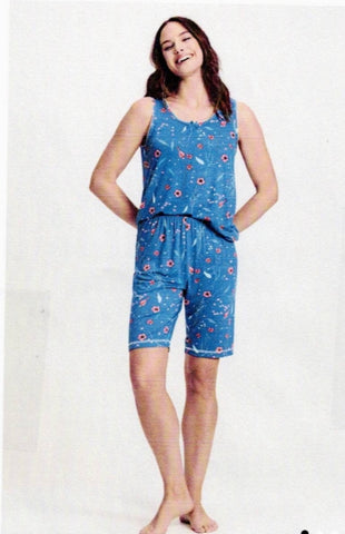 Melanie Short Sleep Set (Blue)