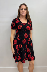 Paris Floral Crepe Dress