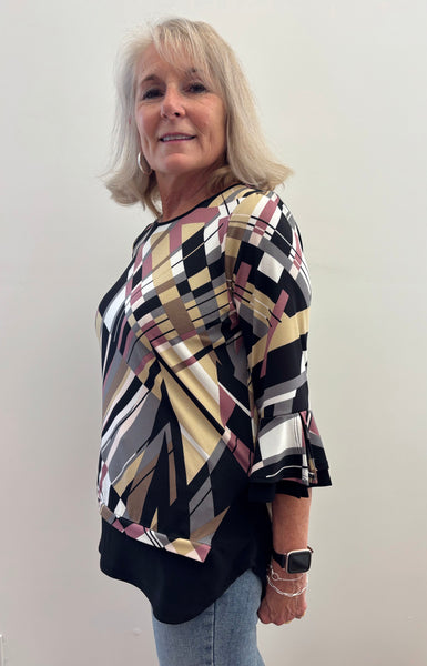 Carlie Printed Tunic Top