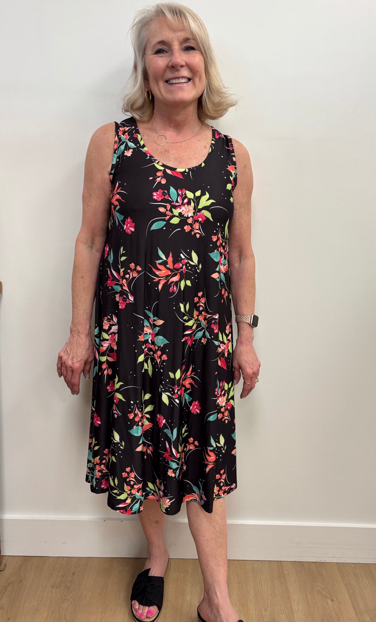 Janice Floral Tank Dress
