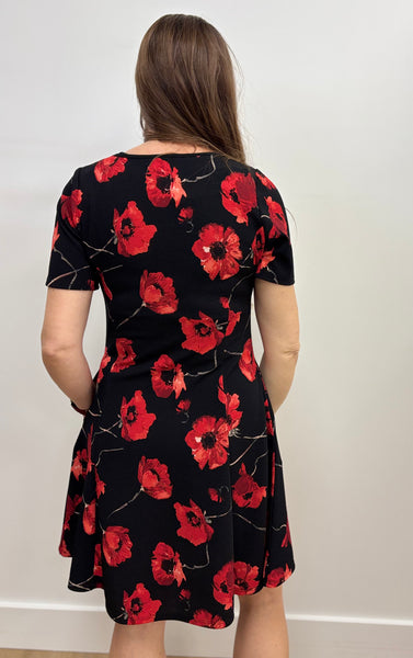 Paris Floral Crepe Dress