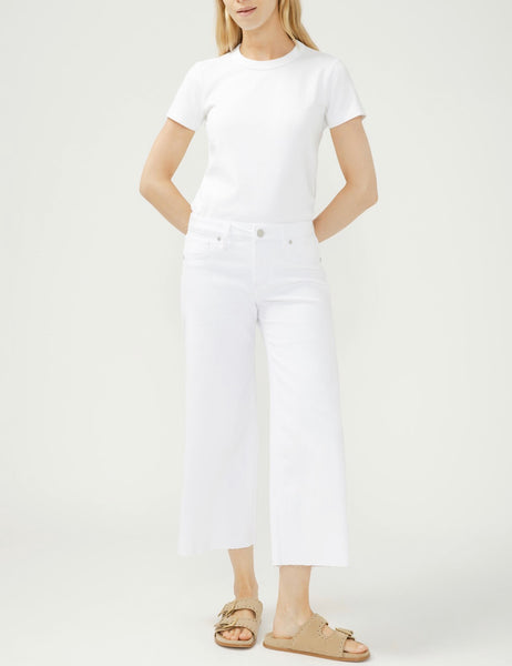 Suki Wide Ankle Jean (White)