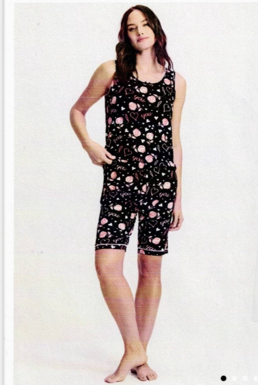 Melanie Short Sleep Set (Black)