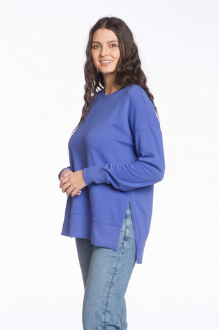 Patricia High Low Sweatshirt (Blue)