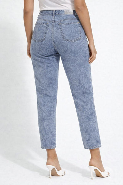 Gigi Ankle Printed Denim Jeans