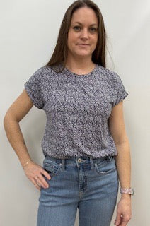 Frankie Tee (Tiny Petal Navy)