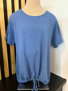 Candace Tie Top (Mid Blue)