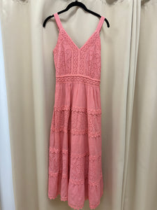 Mallory Cotton Boho Dress (Dusty Pink) - 25% OF AT CHECKOUT - FINAL SALE