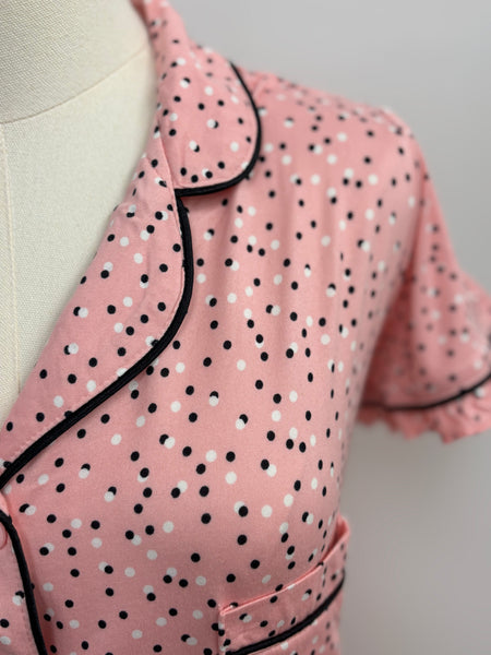 Emma Capri Sleep Set (Pink Polka Dot)