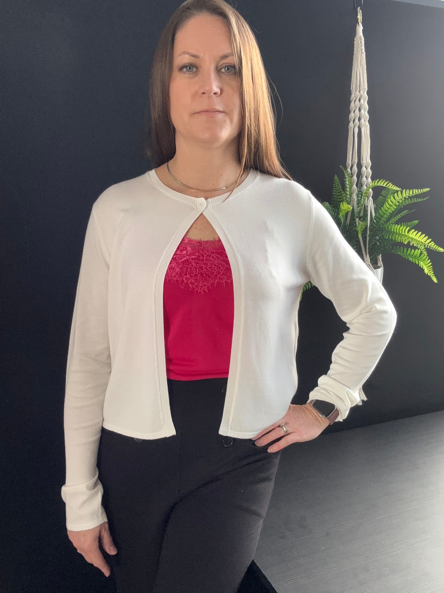 Morla Bolero (White) -  25% OFF AT CHECKOUT - FINAL SALE