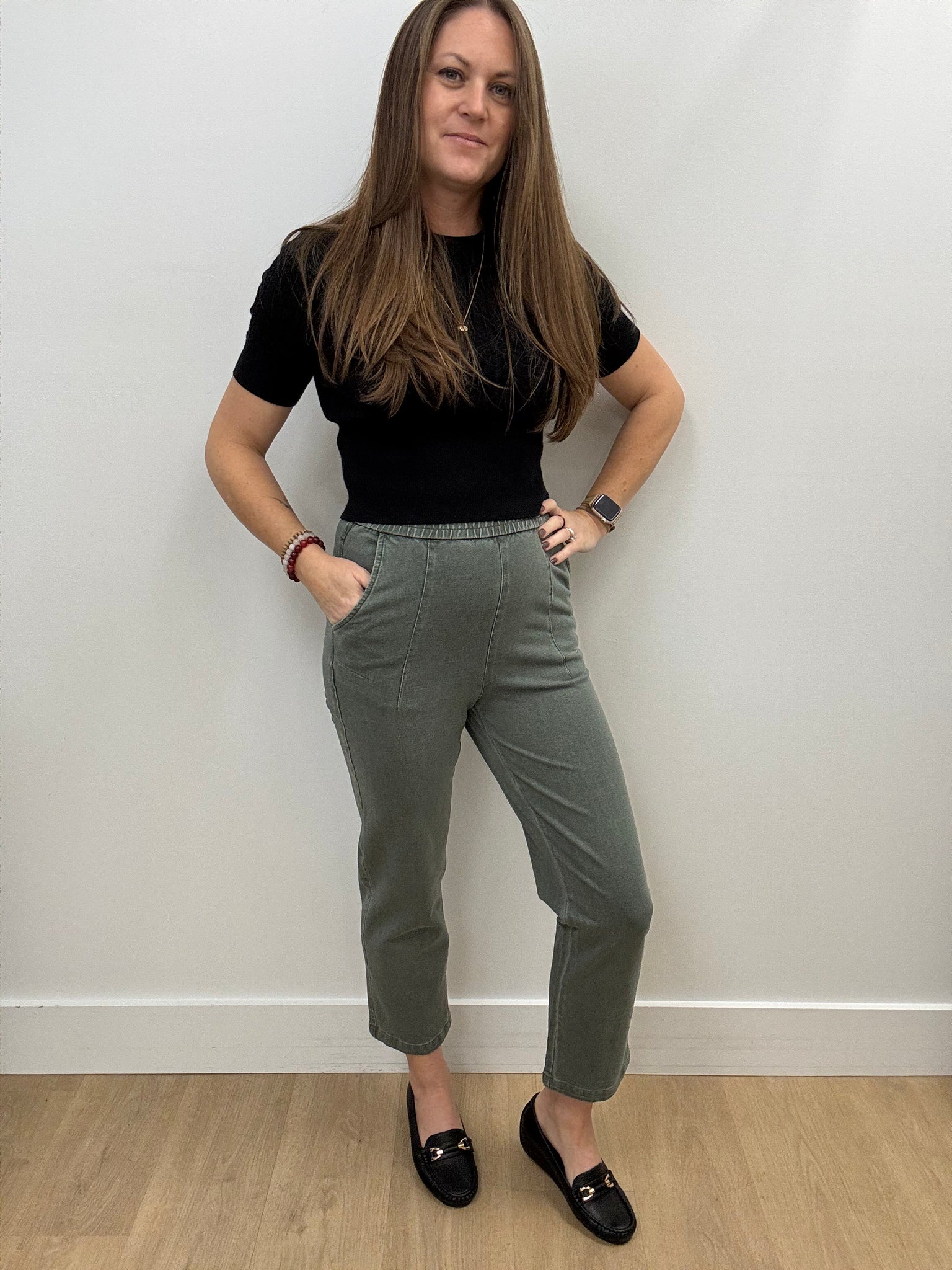 Orla Knit Jogger Pant (Olive Wash)