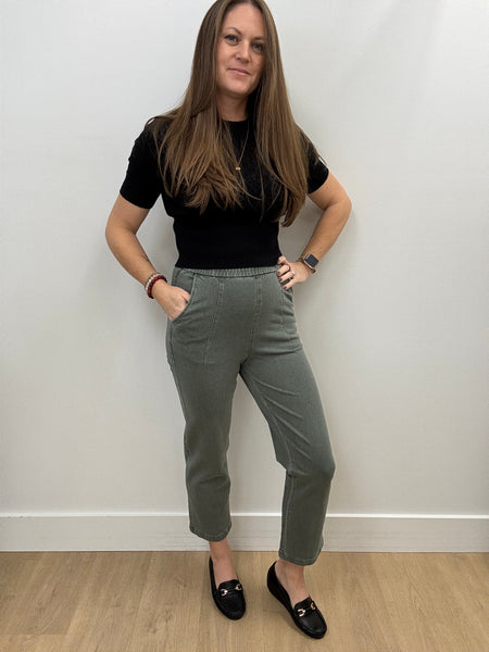 Mildi Pull On Pants (Green)