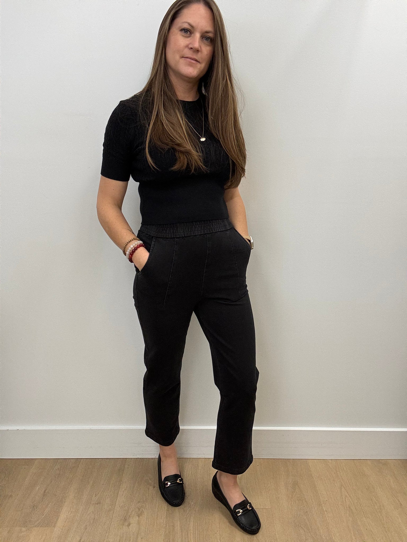 Orla Knit Jogger Pant (Black Wash)