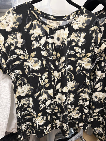 Frankie Tee (Black Floral)