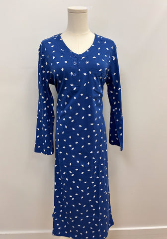 Mindy Cotton Sleepshirt (Blue)