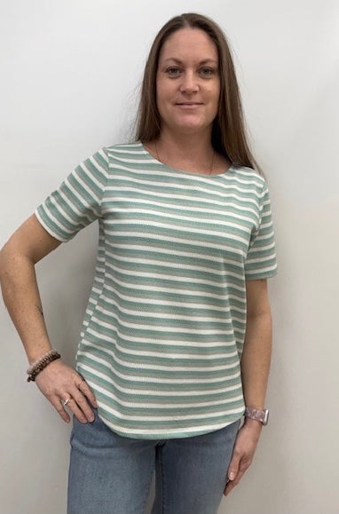 Josie Striped Top (Mint)