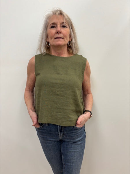 Falakka Linen Blend Tank (Kalamata)