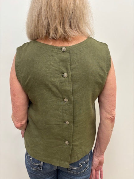 Falakka Linen Blend Tank (Kalamata)