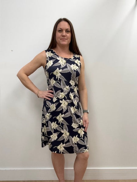 Bela Straight Dress (Blue)