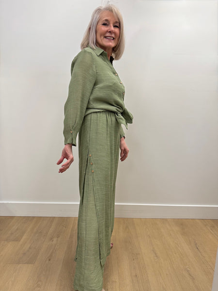 Lina Top and Pant Set (Green)