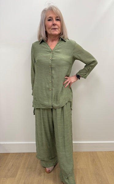 Lina Top and Pant Set (Green)