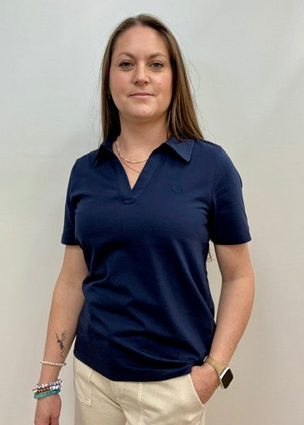 Samma Polo Top (Navy)