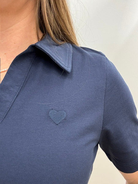 Samma Polo Top (Navy)
