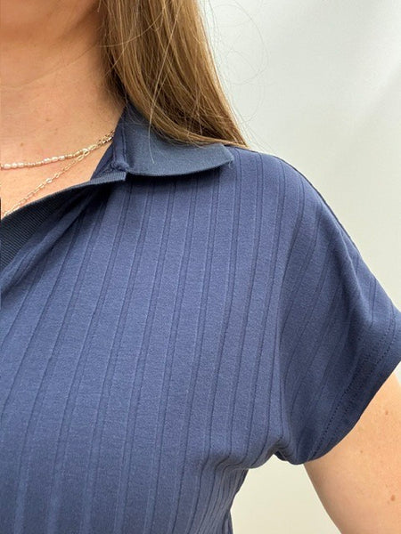 Faiza Top (Navy)