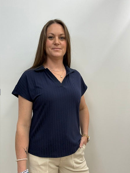 Faiza Top (Navy)