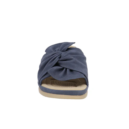 Janice Wedge Sandal (Navy)