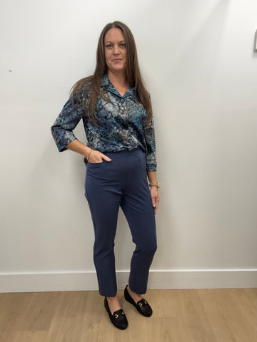 Gerrie Petite Length Pant (Denim Blue)