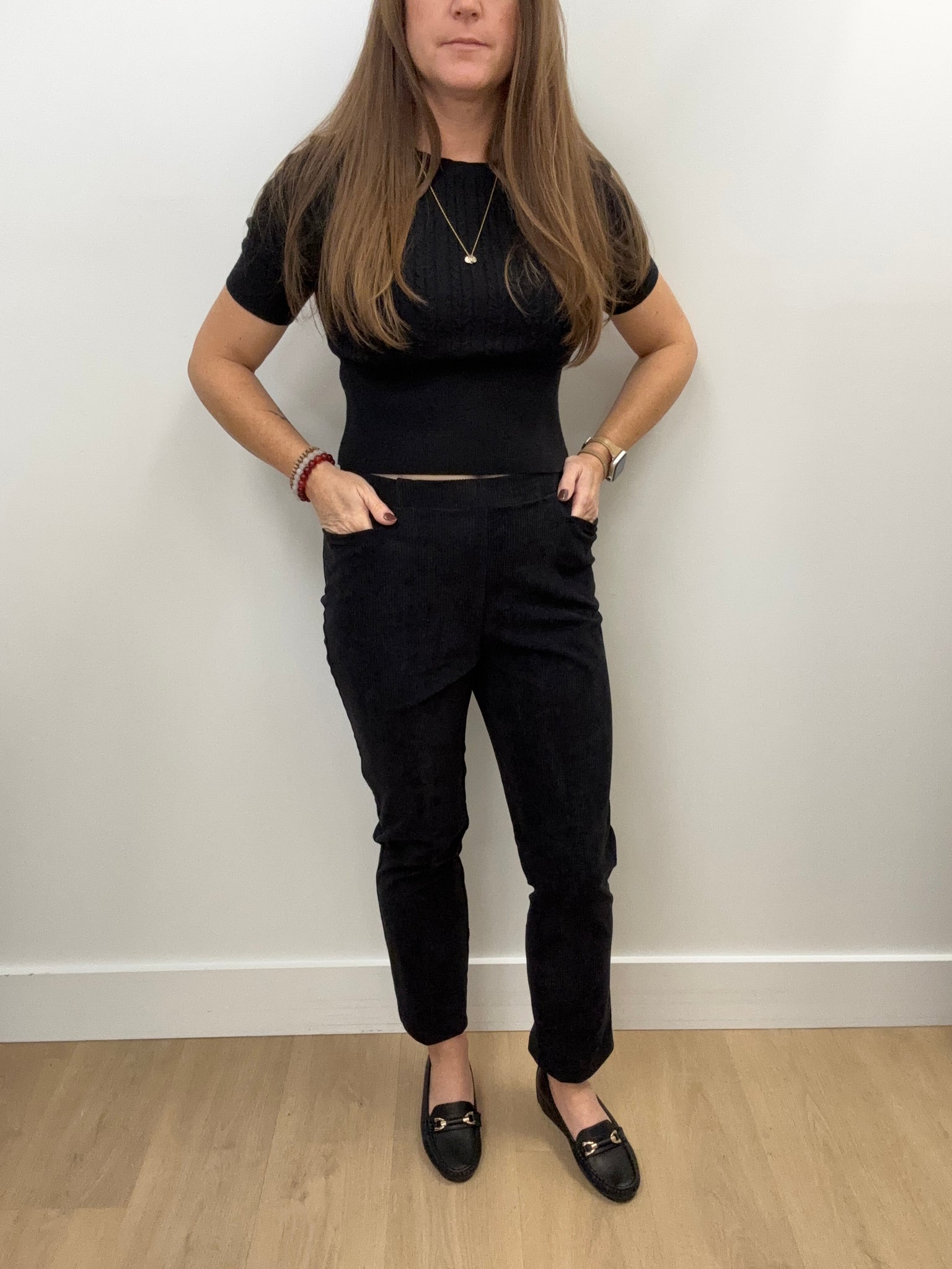 Falon Corduroy Pants (Black)