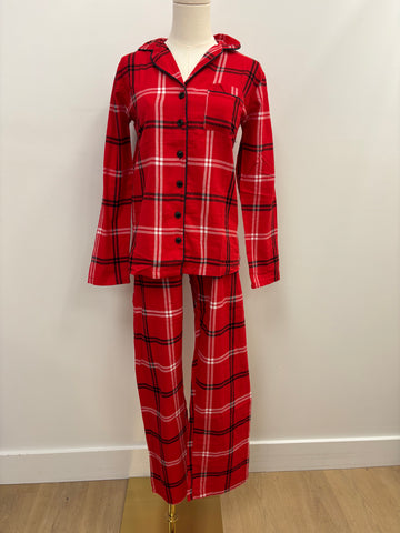 Blake Plaid Pajama Set (Red)