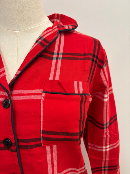 Blake Plaid Pajama Set (Red)
