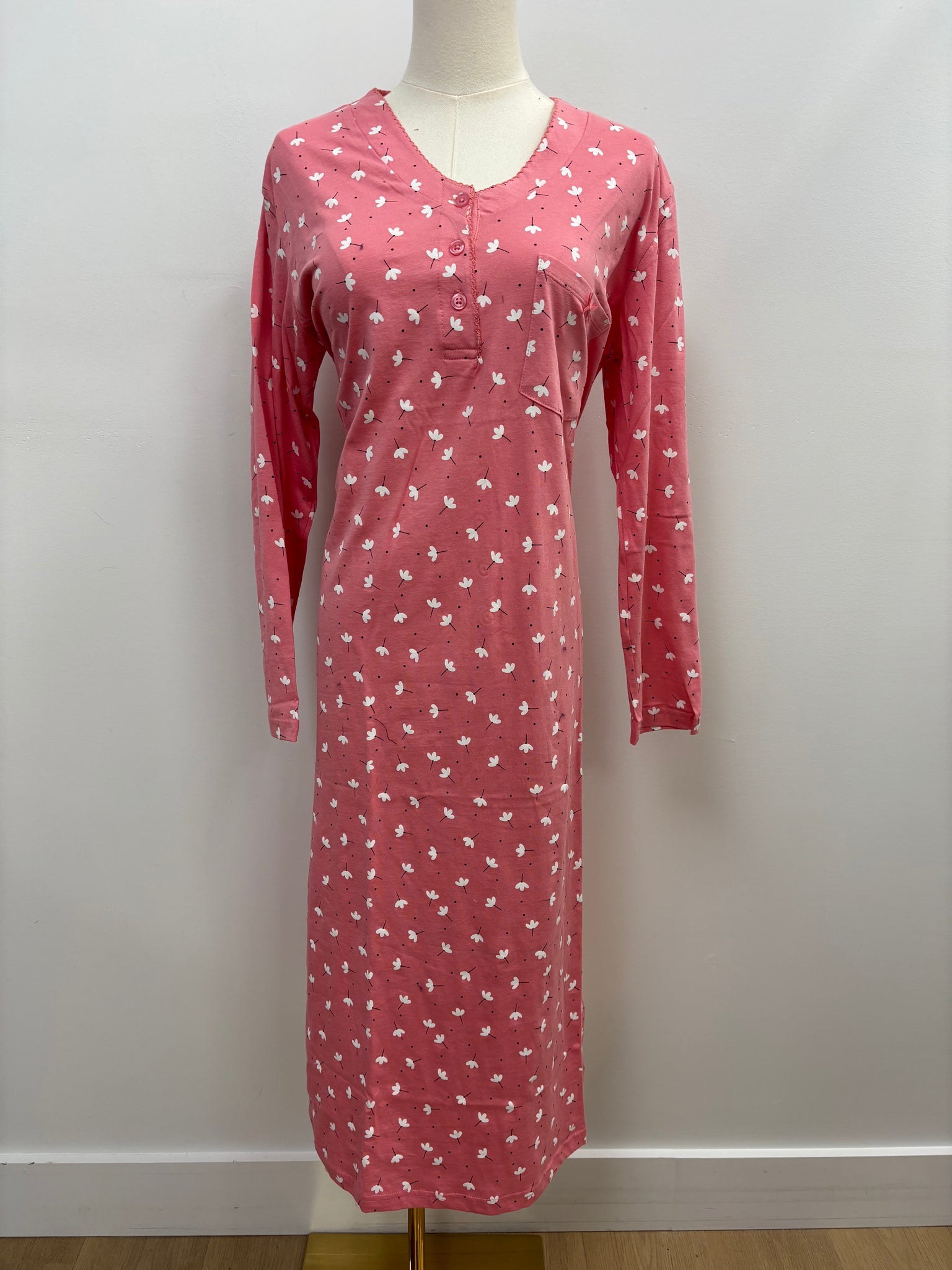 Mindy Cotton Sleepshirt (Pink)