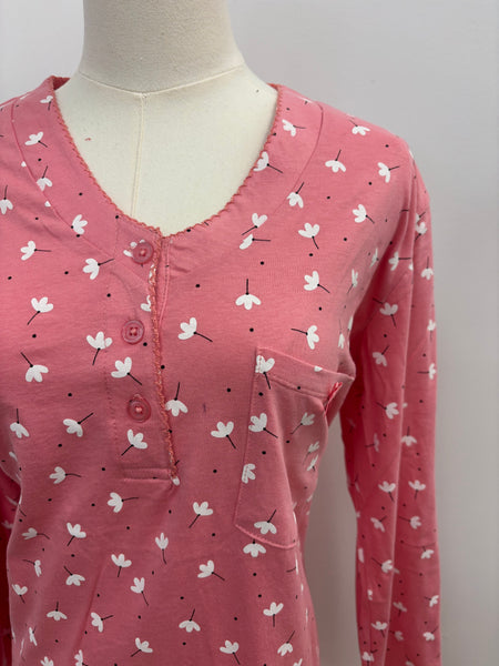 Mindy Cotton Sleepshirt (Pink)