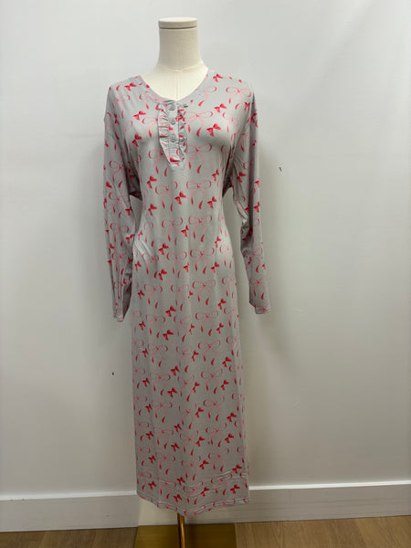 Marlie Soft Sleepshirt (Pink Bows)