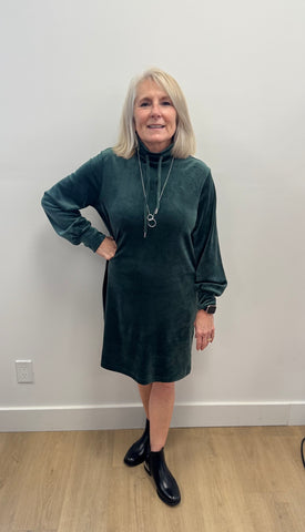 Mitza Velour Dress (Green Gables)