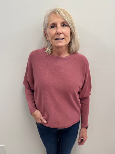 Morla Batwing Sweater (Roan Rouge)