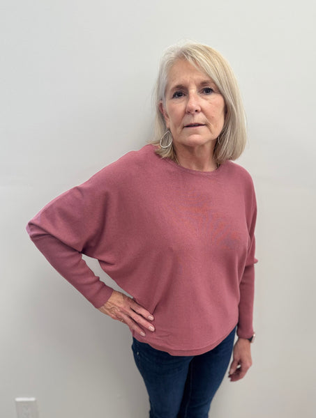 Morla Batwing Sweater (Roan Rouge)