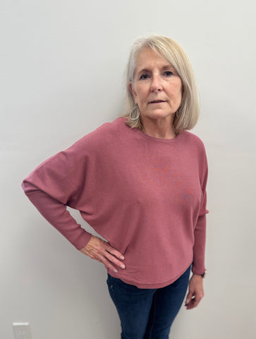 Morla Batwing Sweater (Roan Rouge)