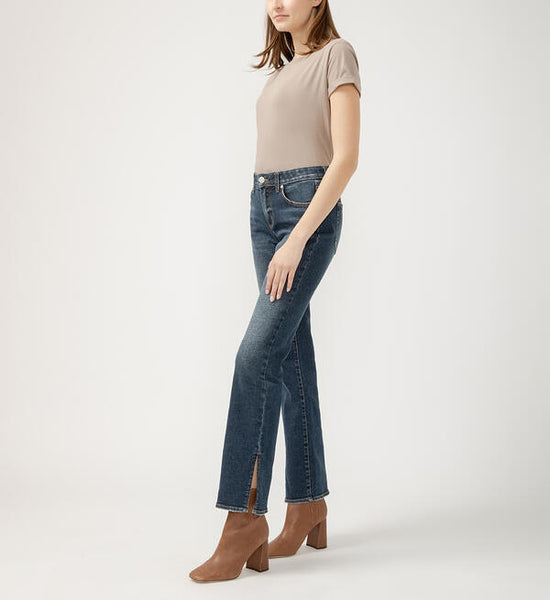 Eloise Bootcut Slit Jeans (Rosier Blue)