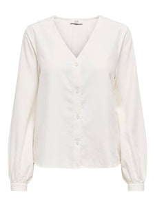 Trina Button Down Blouse (White)