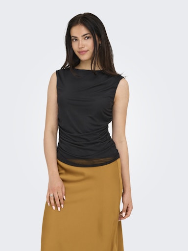 Elsa Mesh Tank (Black)