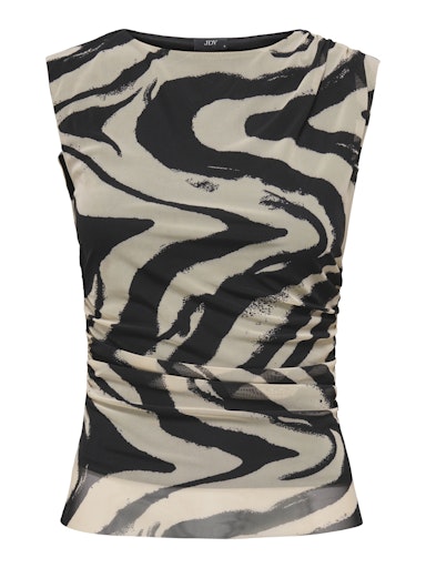 Elsa Mesh Tank (Black AOP)
