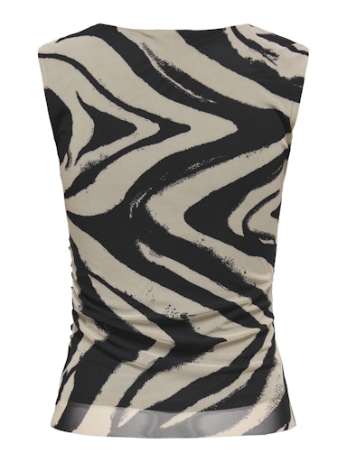 Elsa Mesh Tank (Black AOP)